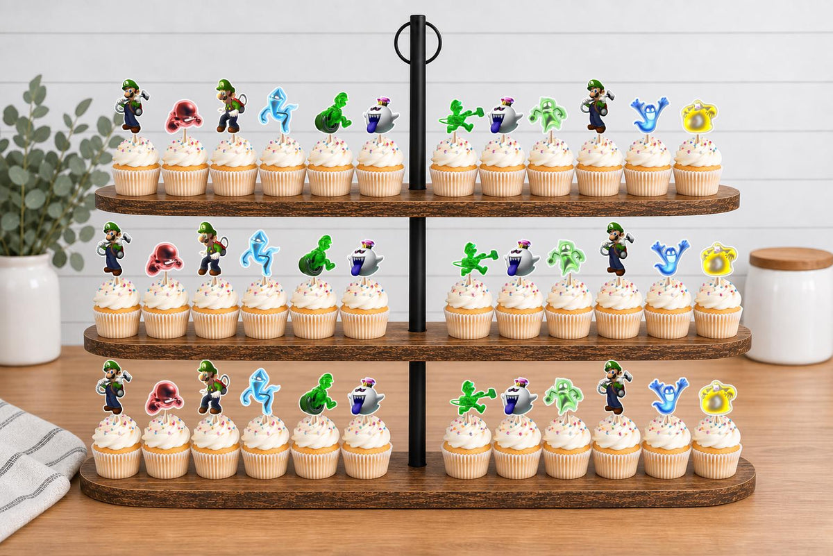 Luigi's Mansion Cupcake Toppers 12pc, 24pc, 36pc