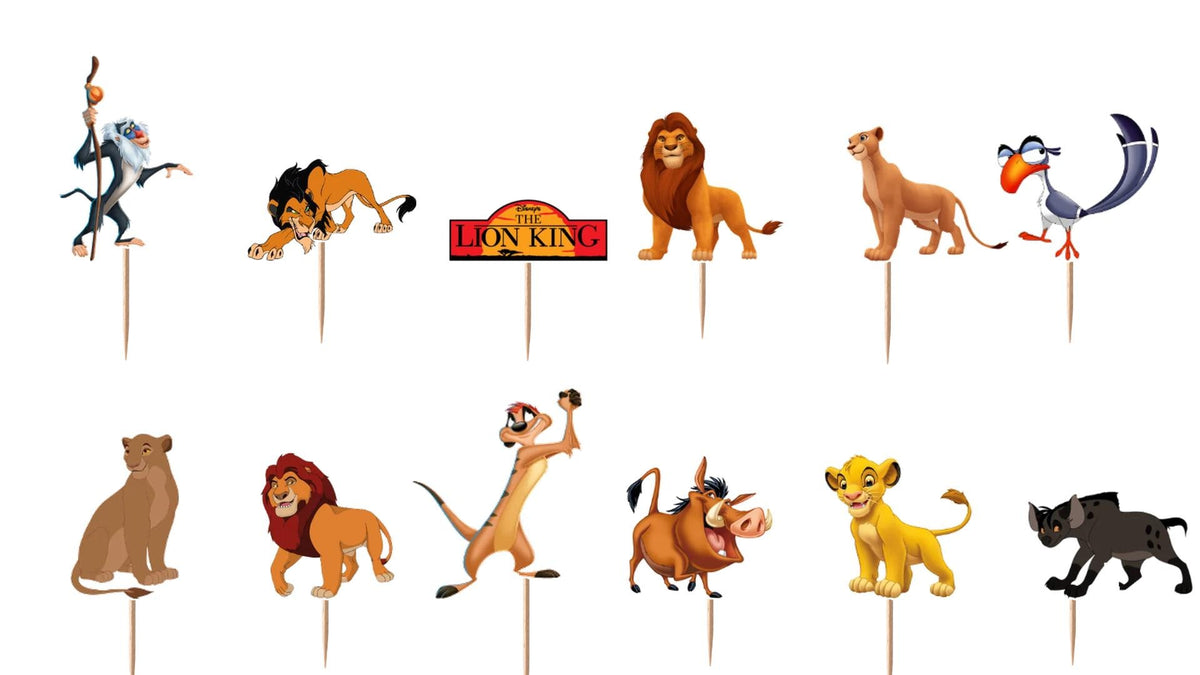 The Lion King Cupcake Toppers 12pc, 24pc, 36pc