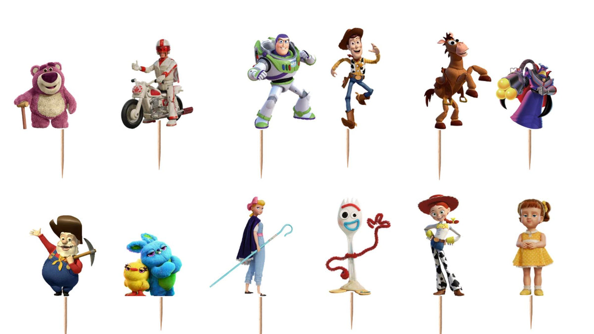 Toy Story 4 Cupcake Toppers 12pc, 24pc, 36pc