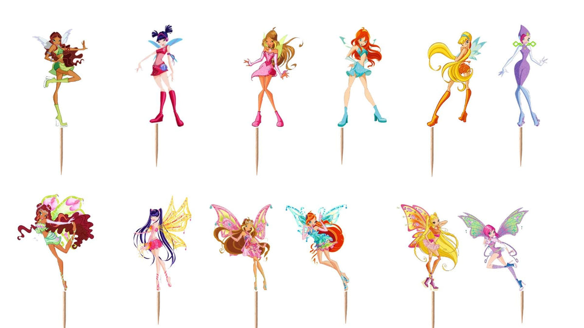 Winx Club Cupcake Toppers 12pc, 24pc, 36pc