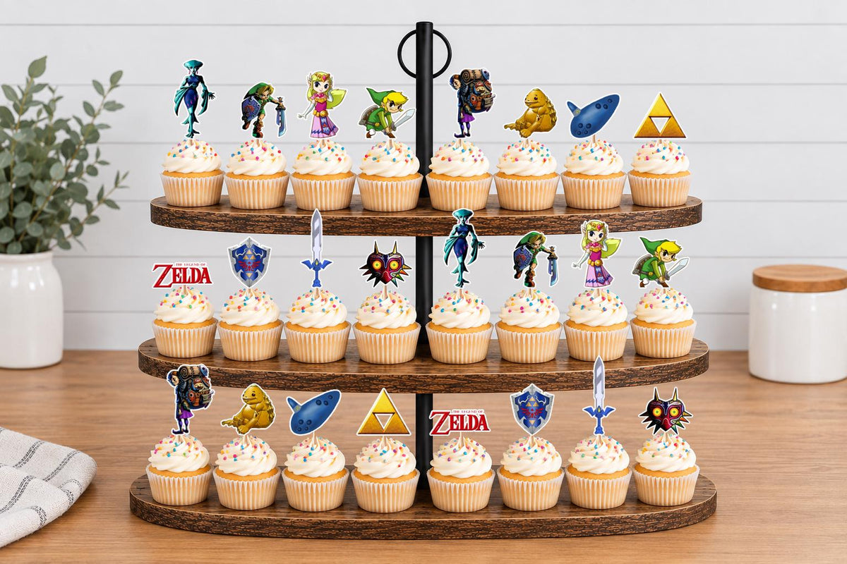 The Legend of Zelda Cupcake Toppers 12pc, 24pc, 36pc