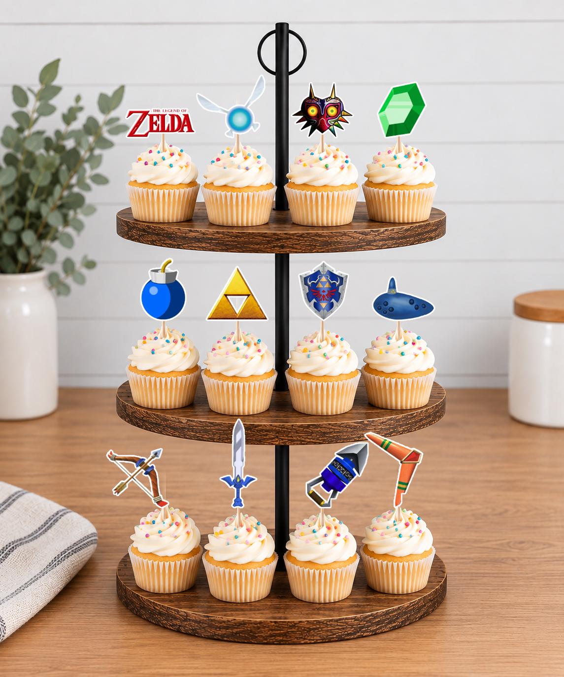 The Legend of Zelda Items Cupcake Toppers 12pc, 24pc, 36pc