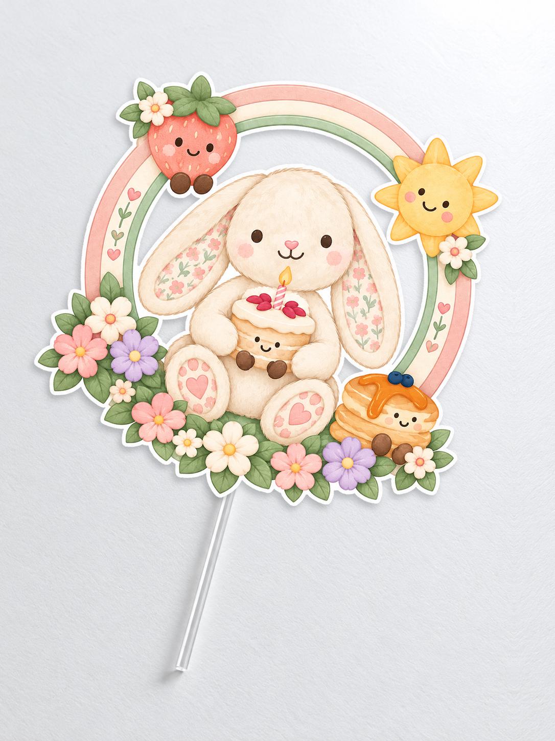 Jellycat Style Cake Topper
