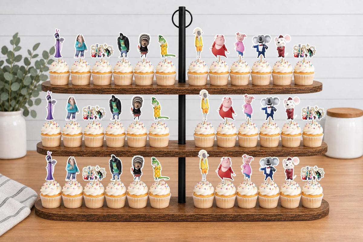 SING Cupcake Toppers 12pc, 24pc, 36pc