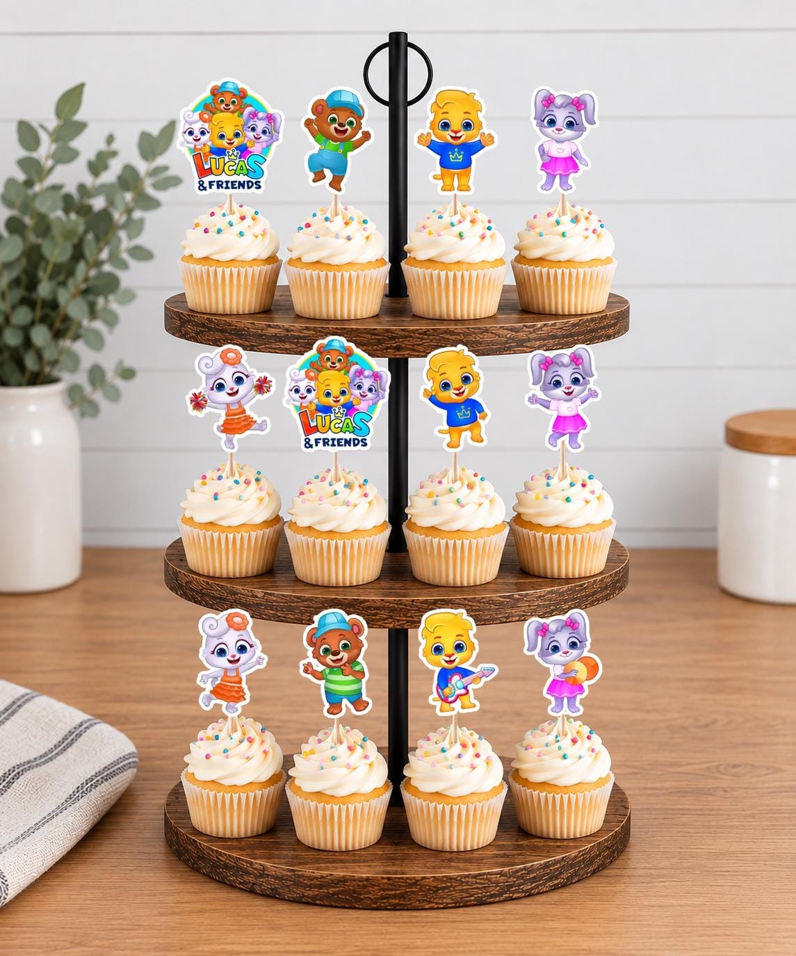 Lucas and Friends Cupcake Toppers 12pc, 24pc, 36pc
