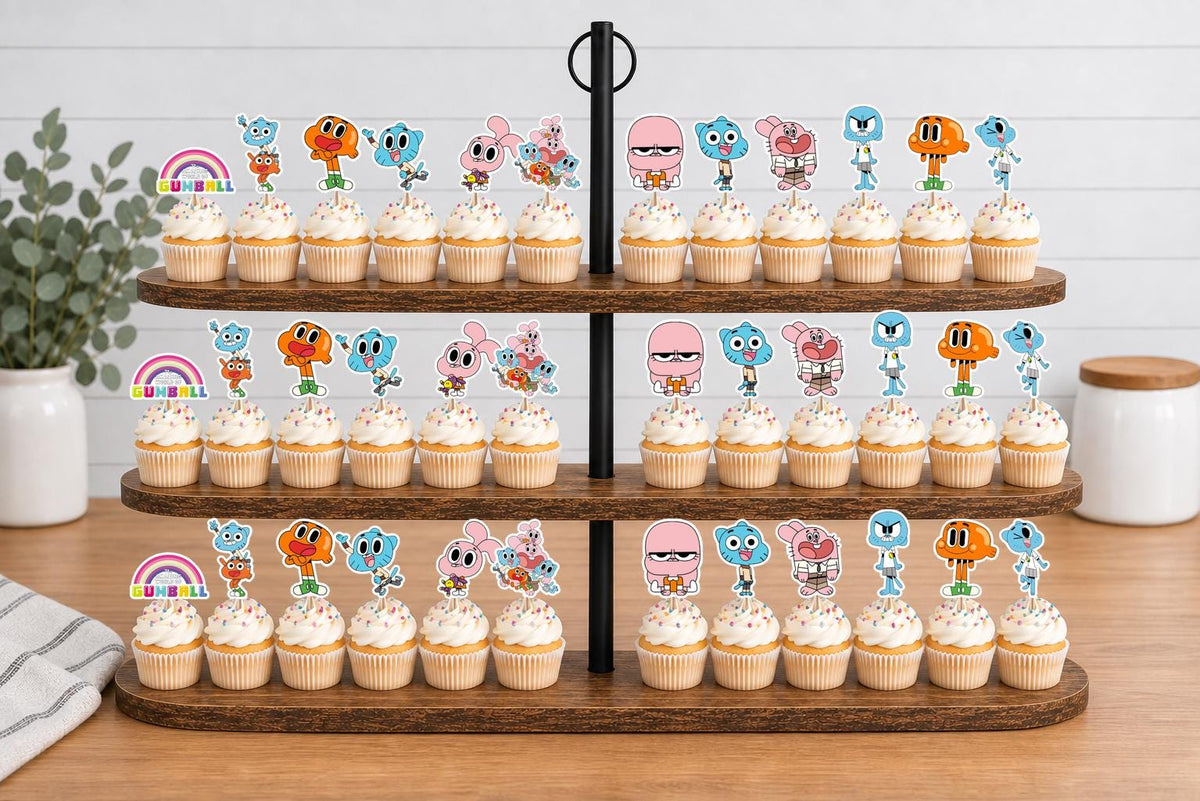 Amazing World of Gumball Cupcake Toppers 12pc, 24pc, 36pc