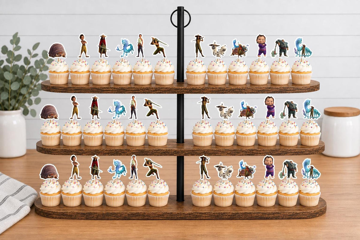Raya and the Last Dragon Cupcake Toppers 12pc, 24pc, 36pc