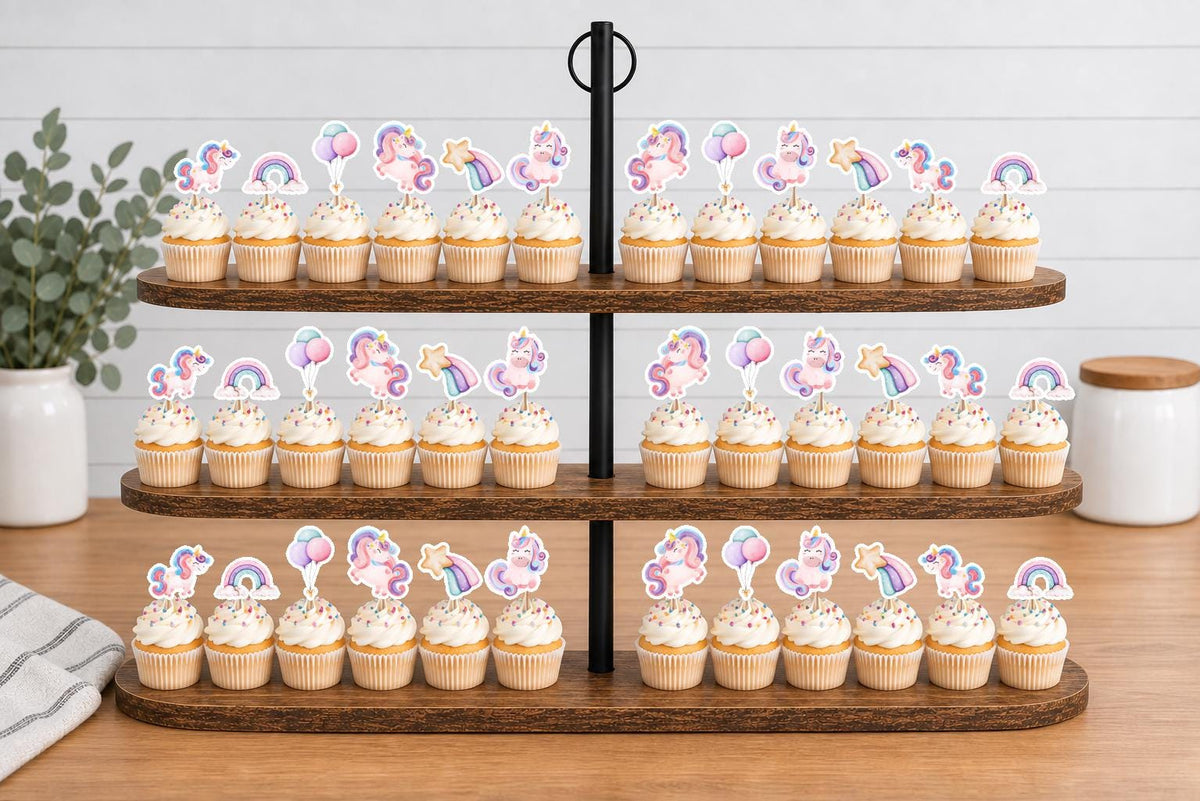 Unicorn Cupcake Toppers 12pc, 24pc, 36pc