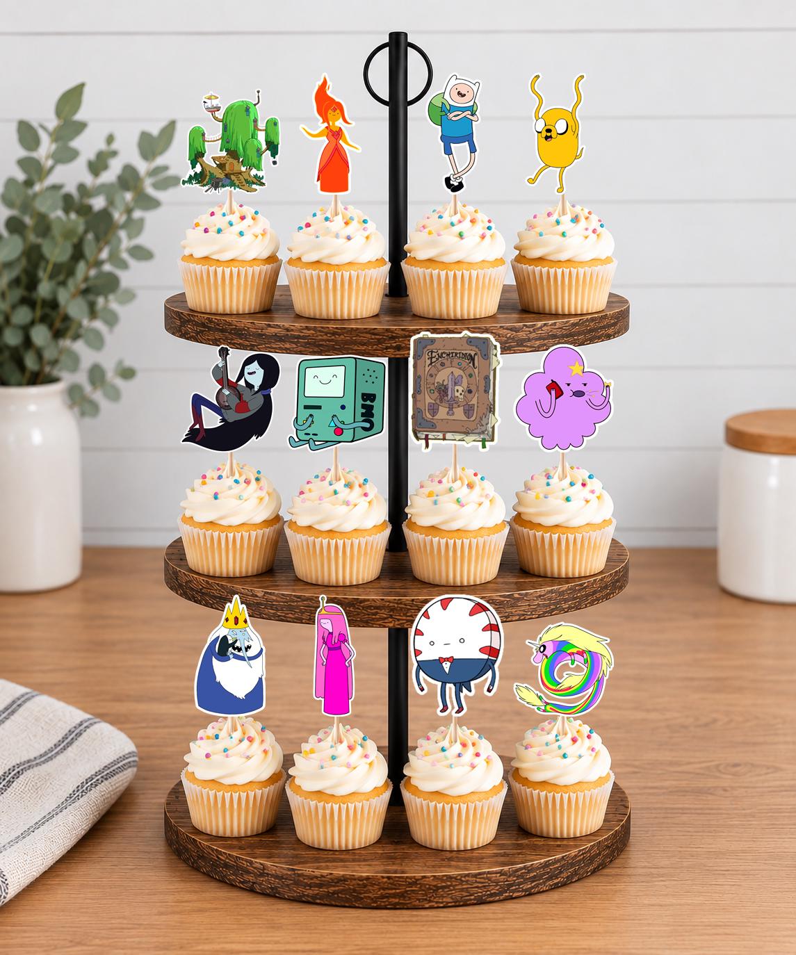 Adventure Time Cupcake Toppers 12pc, 24pc, 36pc