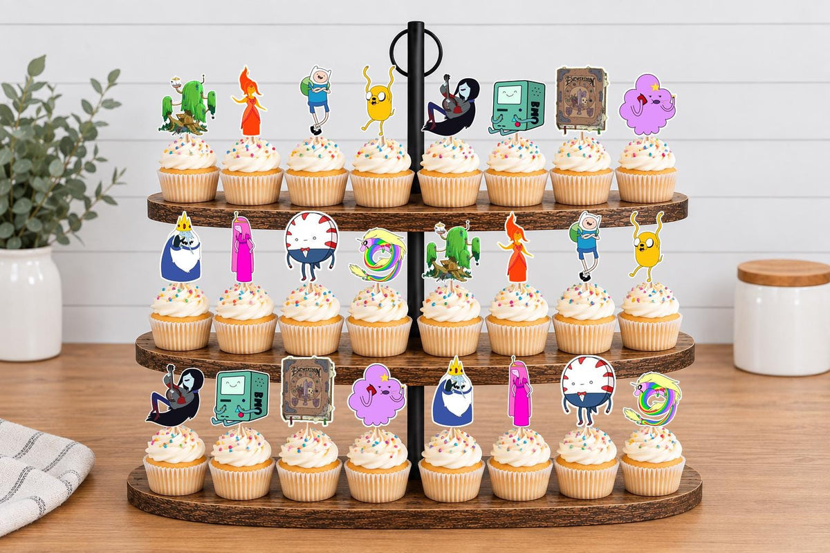Adventure Time Cupcake Toppers 12pc, 24pc, 36pc