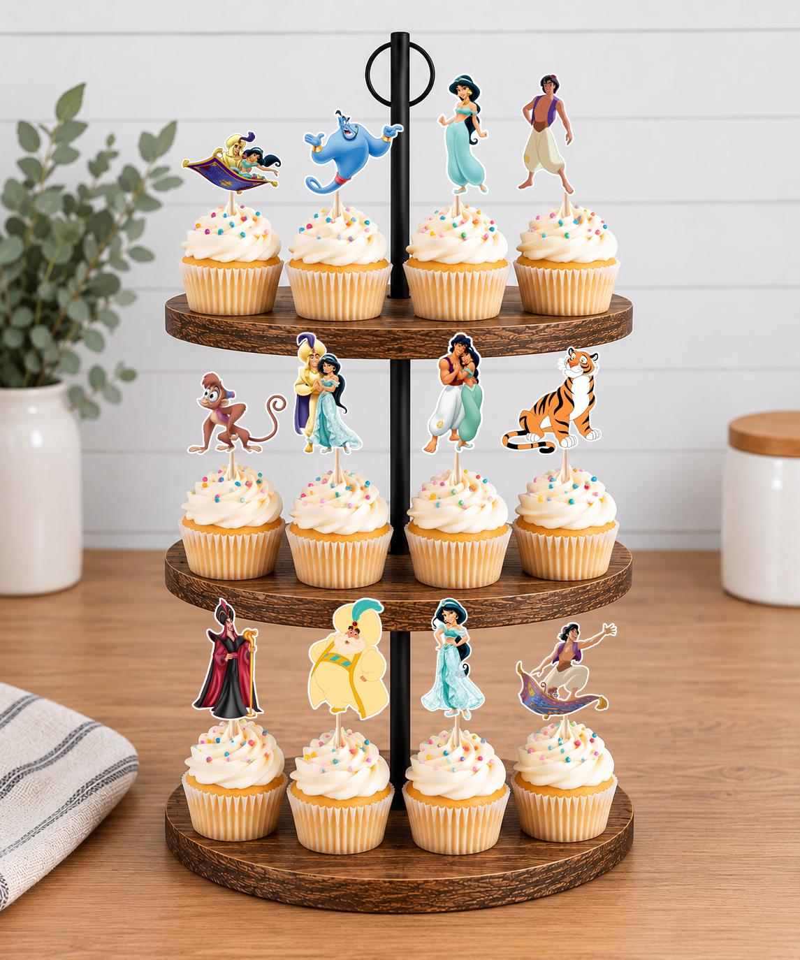 Aladdin Cupcake Toppers 12pc, 24pc, 36pc