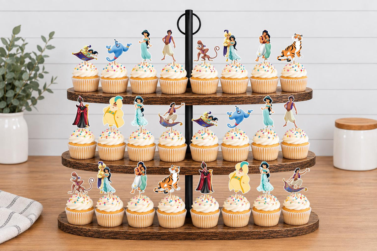 Aladdin Cupcake Toppers 12pc, 24pc, 36pc