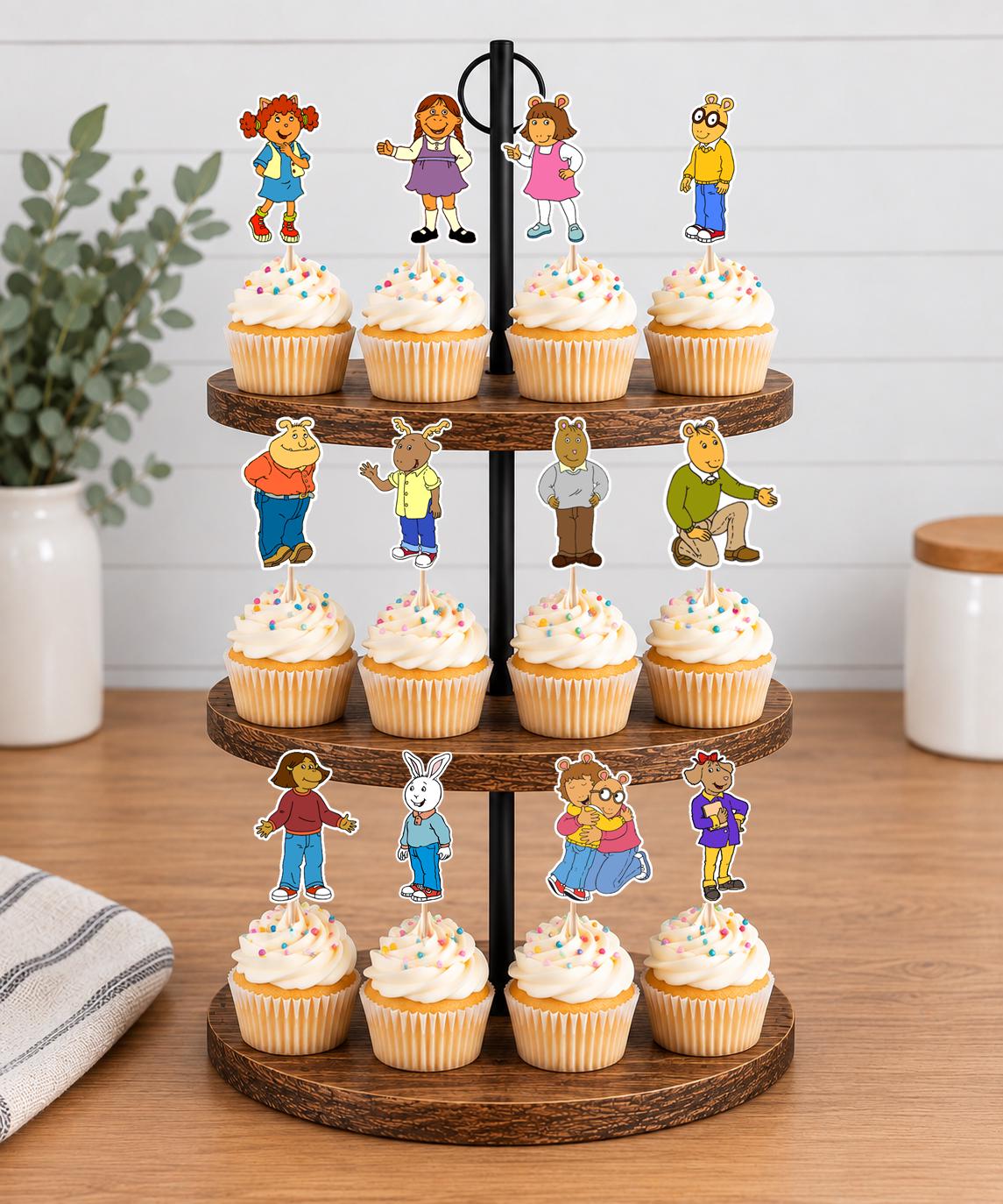 Arthur Cupcake Toppers 12pc, 24pc, 36pc