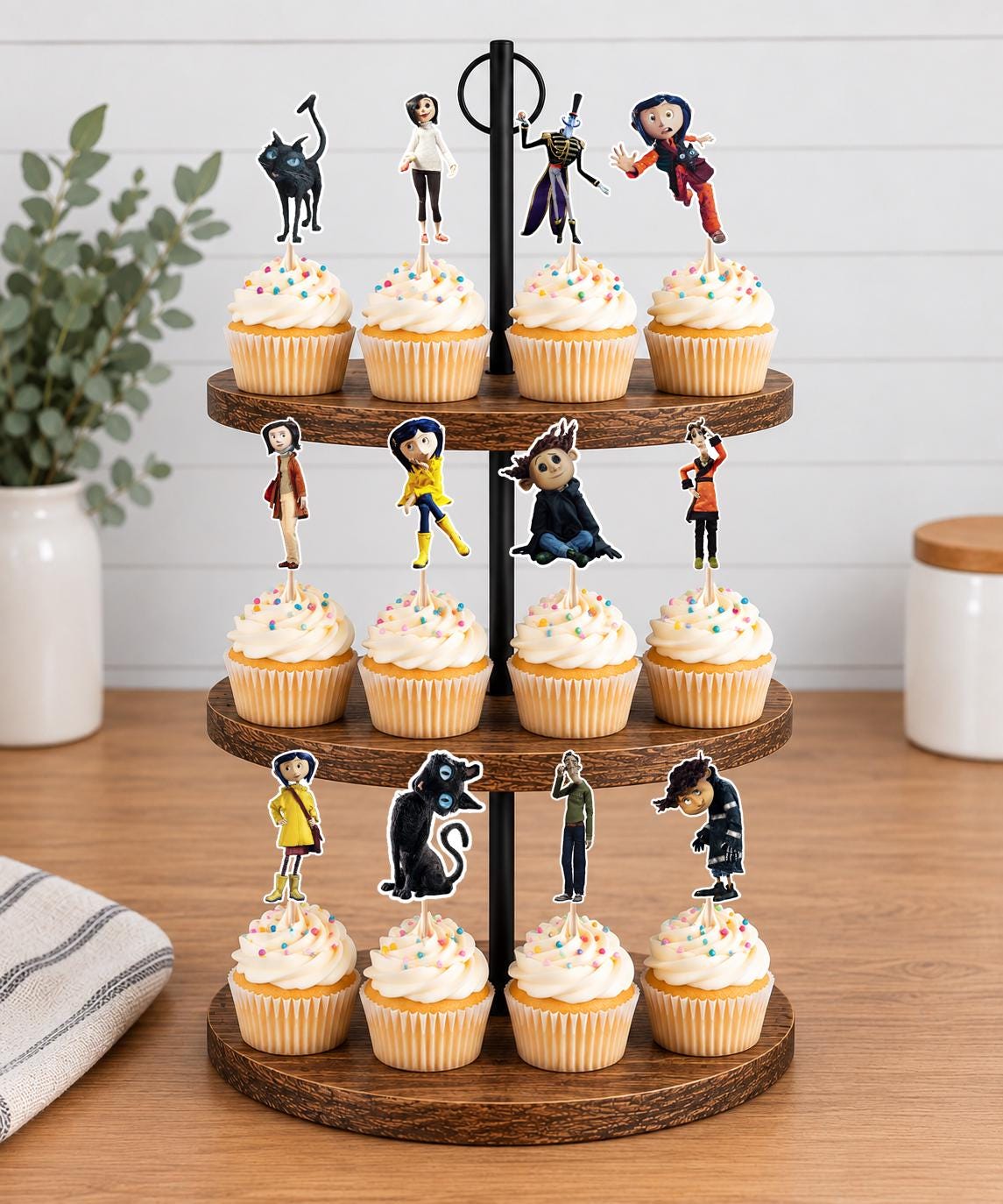 Coraline Cupcake Toppers 12pc, 24pc, 36pc