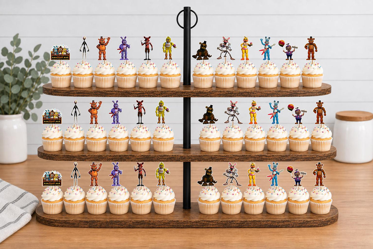 Five Nights At Freddy's Cupcake Toppers 12pc, 24pc, 36pc