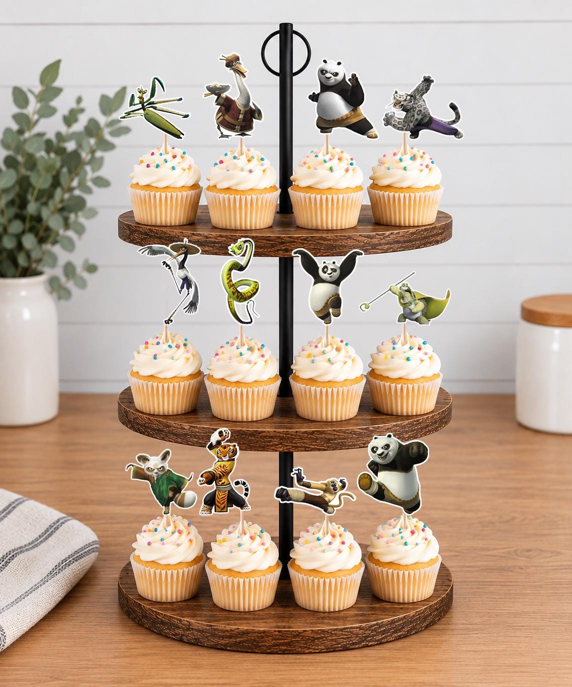 Kung Fu Panda Cupcake Toppers 12pc, 24pc, 36pc