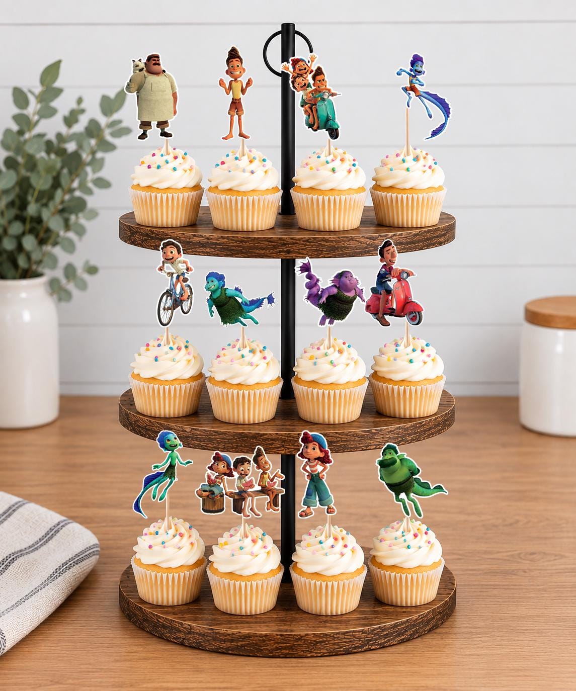 Luca Cupcake Toppers 12pc, 24pc, 36pc