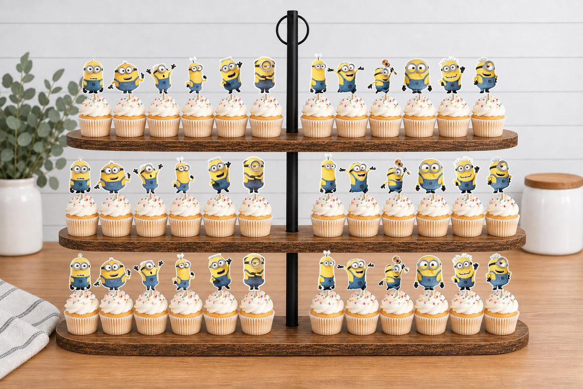 Minions Cupcake Toppers 12pc, 24pc, 36pc