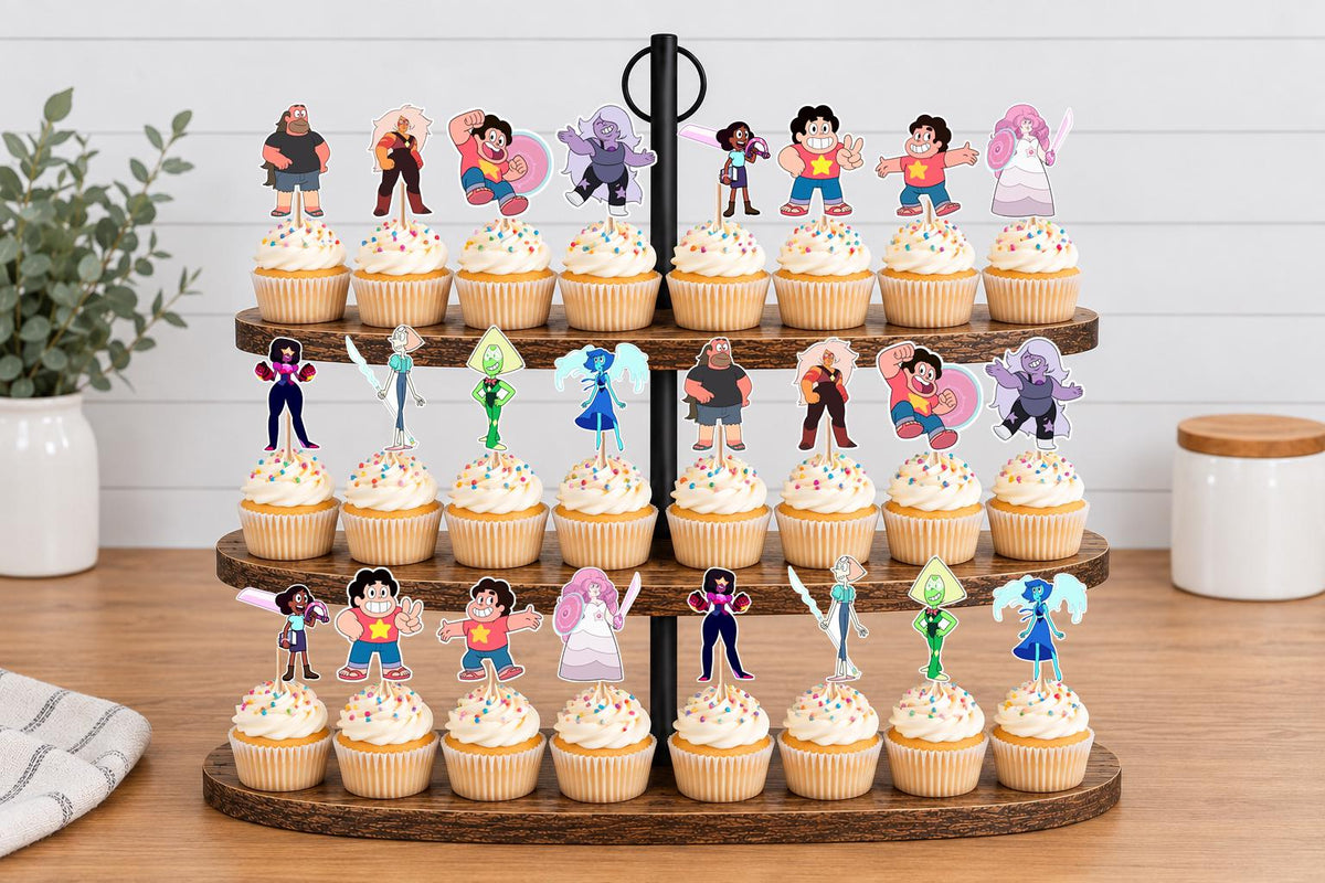 Steven Universe Cupcake Toppers 12pc, 24pc, 36pc