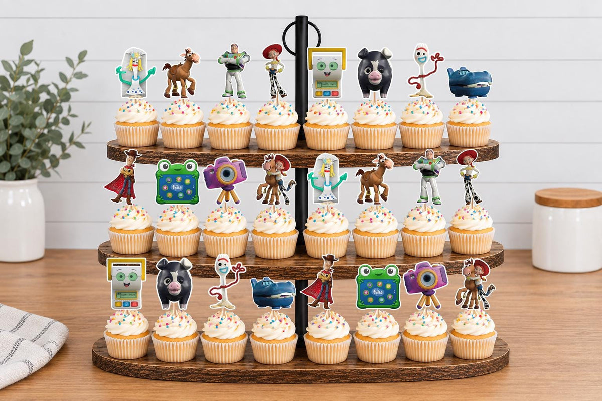 Toy Story 5 Cupcake Toppers 12pc, 24pc, 36pc