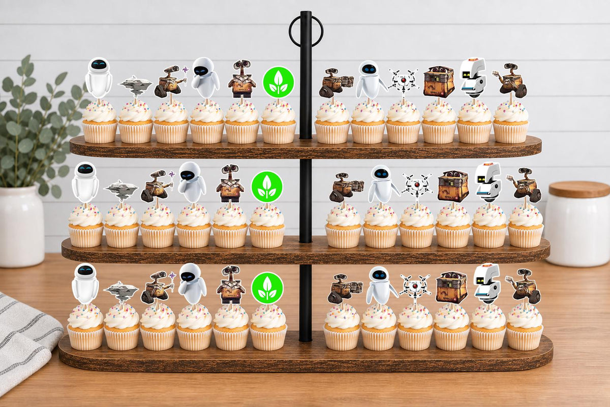 Wall-E Cupcake Toppers 12pc, 24pc, 36pc
