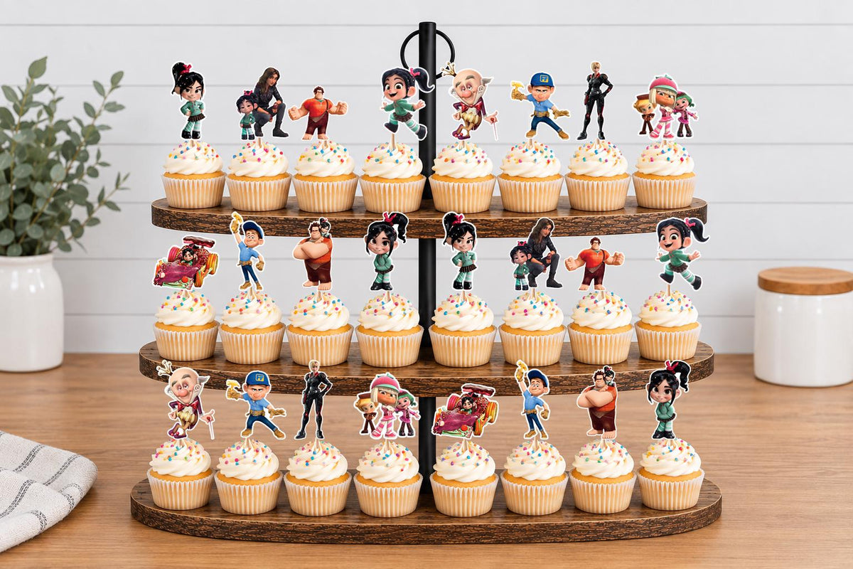 Wreck-It Ralph Cupcake Toppers 12pc, 24pc, 36pc