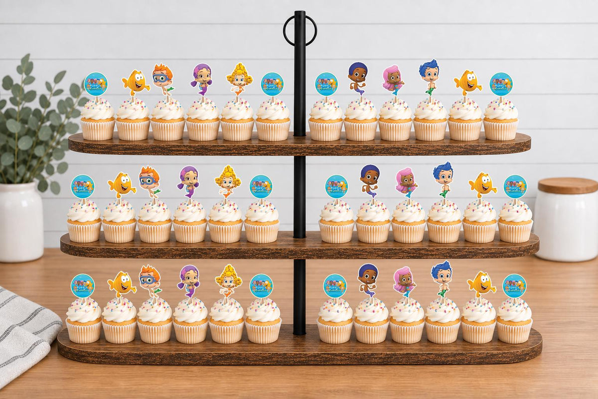 Bubble Guppies Cupcake Toppers 12pc, 24pc, 36pc