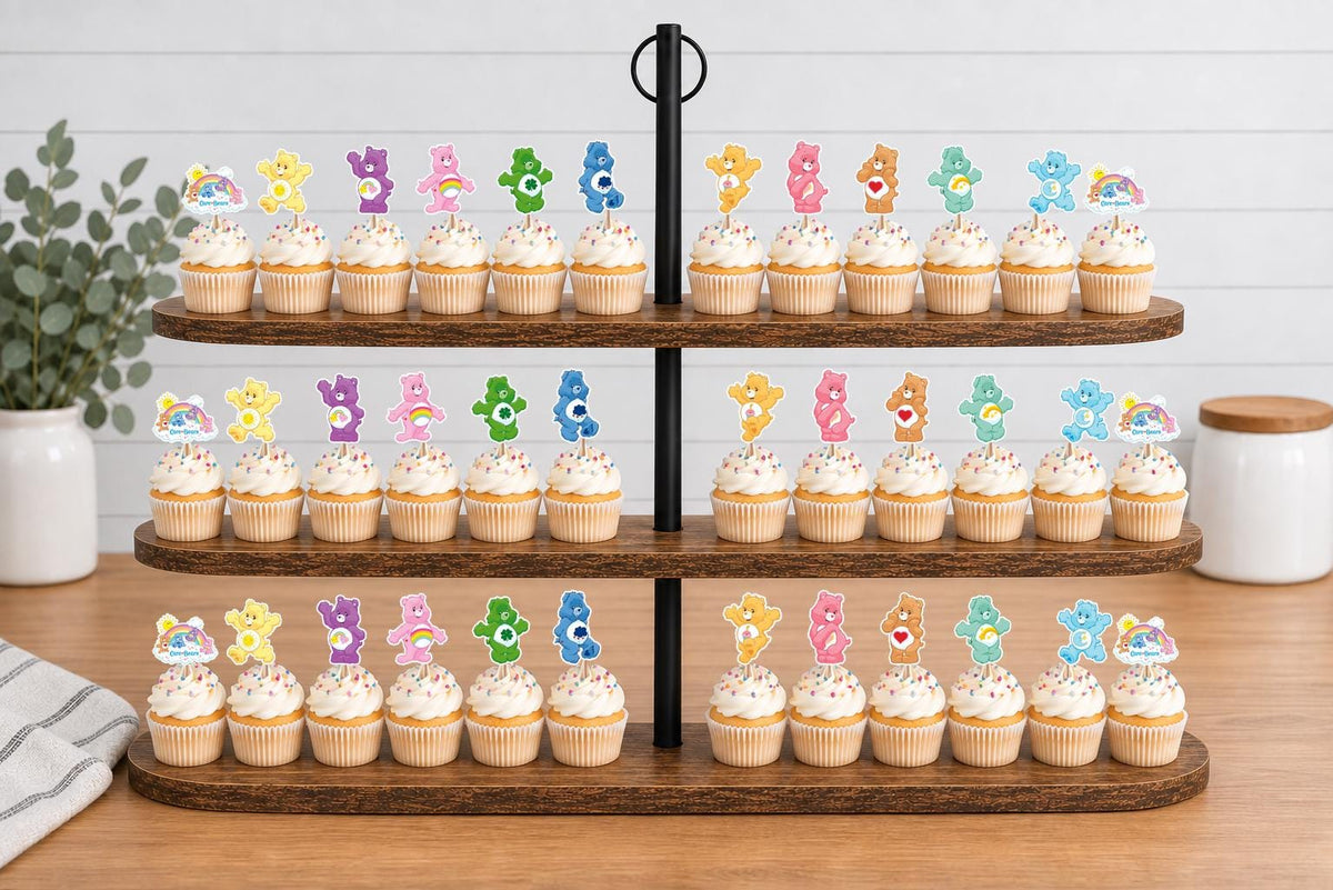Care Bears Cupcake Toppers 12pc, 24pc, 36pc