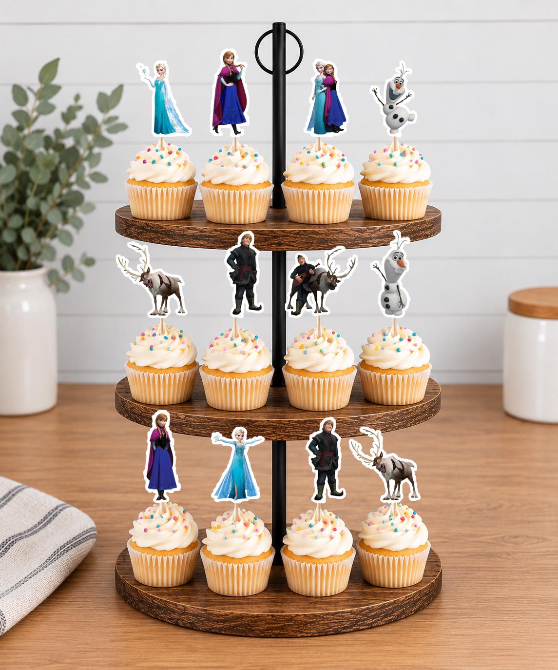 Frozen Cupcake Toppers 12pc, 24pc, 36pc