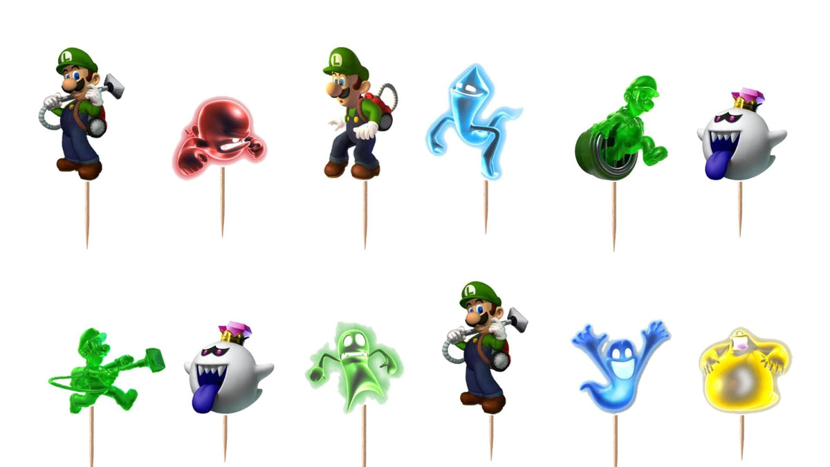 Luigi's Mansion Cupcake Toppers 12pc, 24pc, 36pc