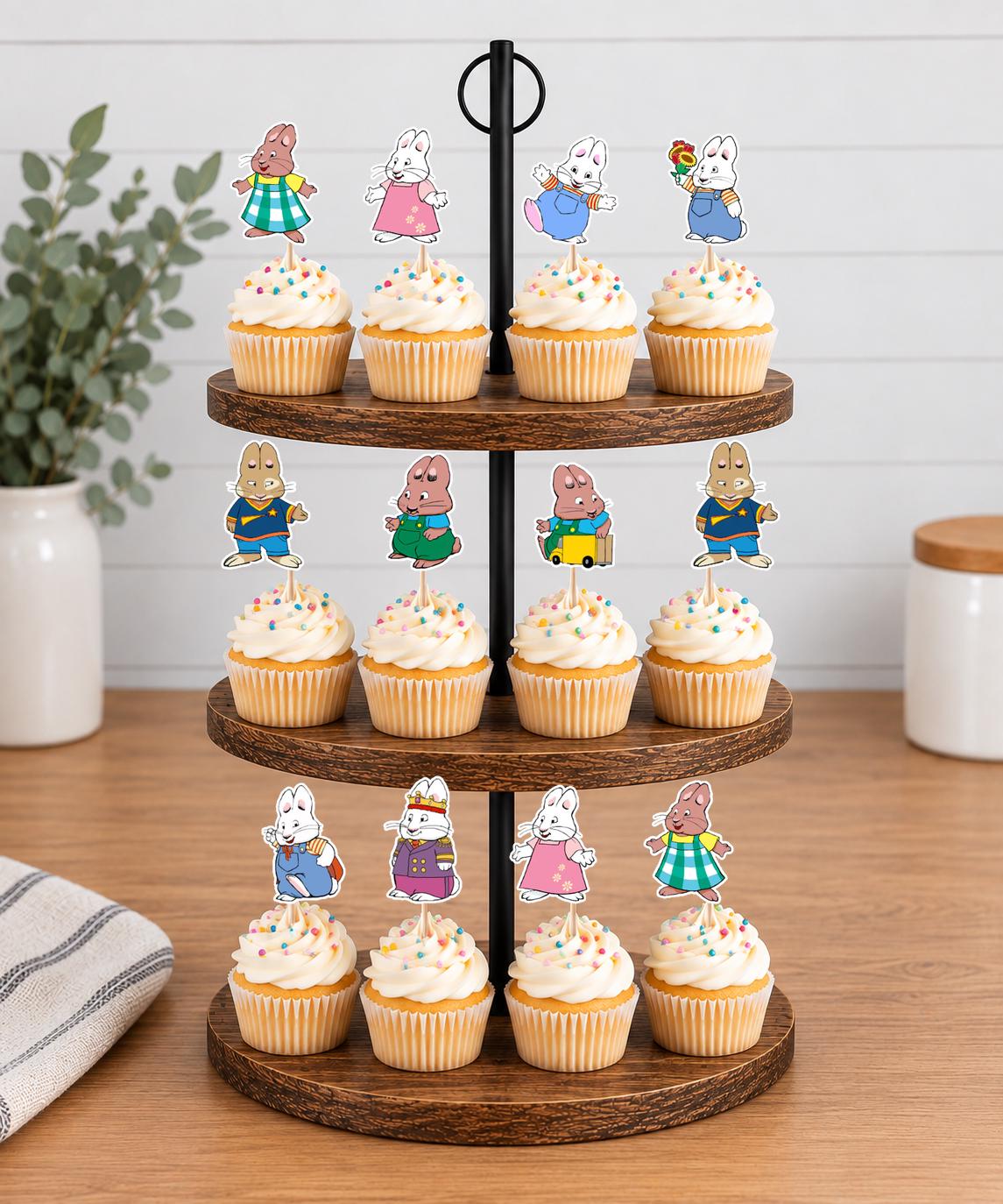 Max and Ruby Cupcake Toppers 12pc, 24pc, 36pc