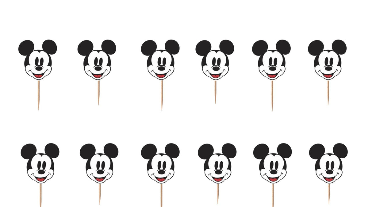 Classic Mickey Cupcake Toppers 12pc, 24pc, 36pc