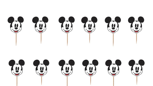 Classic Mickey Cupcake Toppers 12pc, 24pc, 36pc
