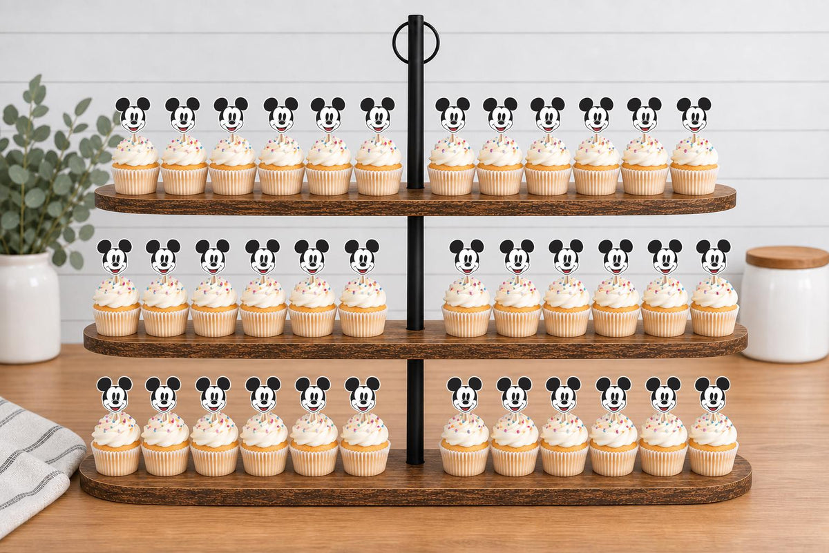 Classic Mickey Cupcake Toppers 12pc, 24pc, 36pc