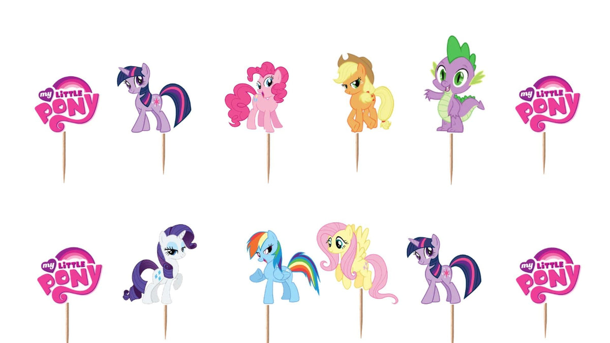 My Little Pony Cupcake Toppers 12pc, 24pc, 36pc