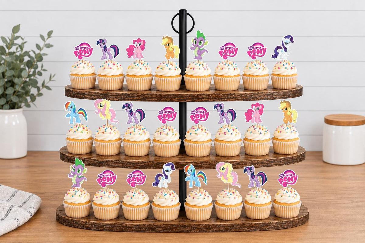My Little Pony Cupcake Toppers 12pc, 24pc, 36pc