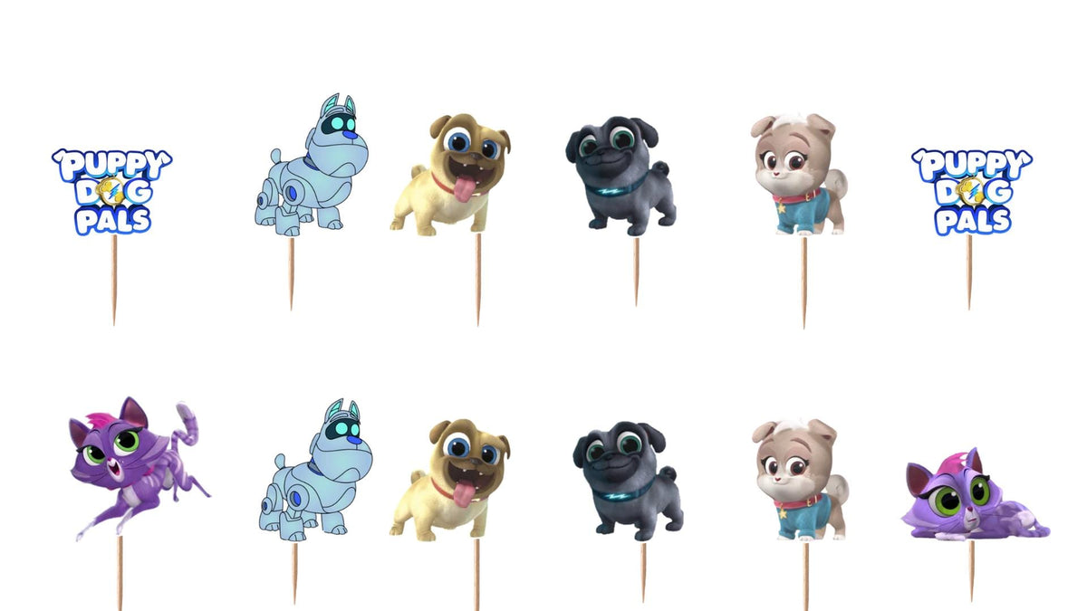 Puppy Dog Pals Cupcake Toppers 12pc, 24pc, 36pc