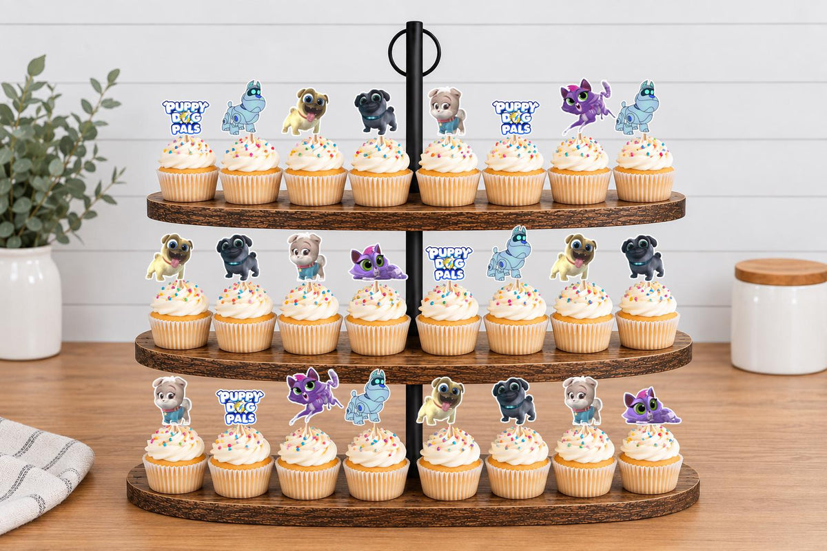 Puppy Dog Pals Cupcake Toppers 12pc, 24pc, 36pc