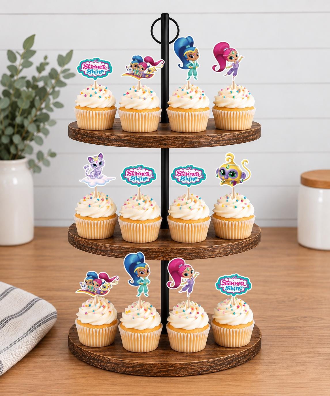 Shimmer and Shine Cupcake Toppers 12pc, 24pc, 36pc