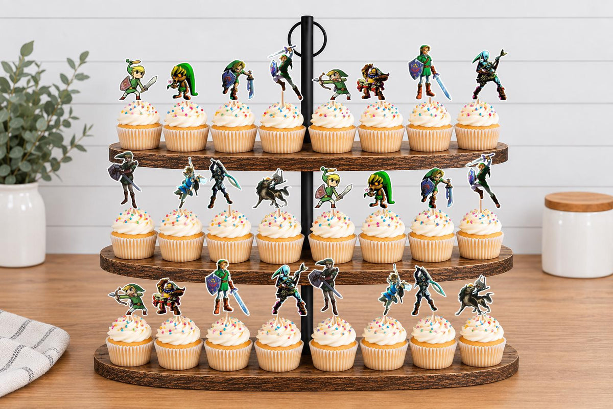 The Legend of Zelda Hero Link Cupcake Toppers 12pc, 24pc, 36pc