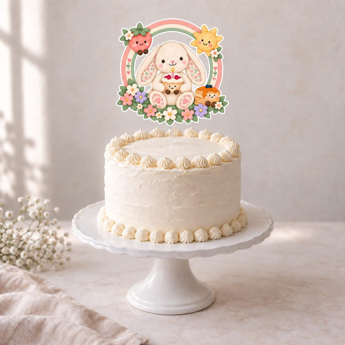 Jellycat Style Cake Topper